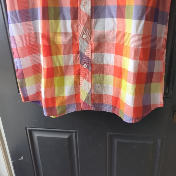 Evolution In Design Fine Quality Shirt Double Button Pockets Mens 2XL Plaid - Picture 7 of 10